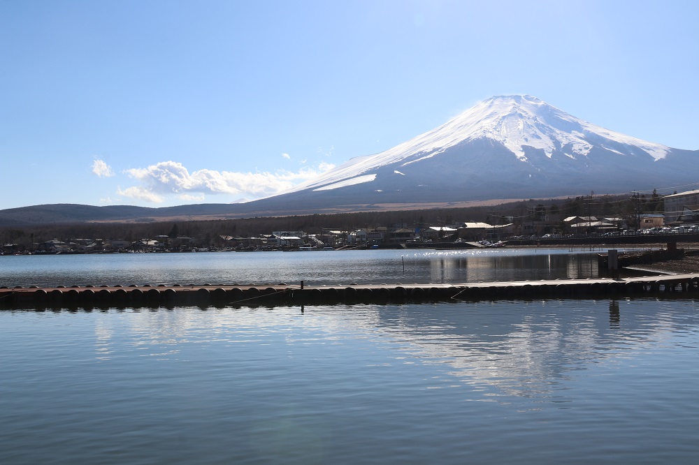 under the mount Fuji